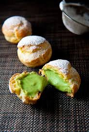 Green Tea Cream Puffs Zen Can Cook Green Tea Recipes Green Tea Cream Tea Recipes