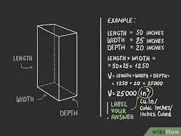 Value in cubic inch = 4.8 × 1728 = 8294.4 cubic inches. 3 Ways To Calculate Cubic Inches Wikihow