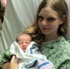 Baby's sudden arrival brings peace to grandmother dying of breast cancer
