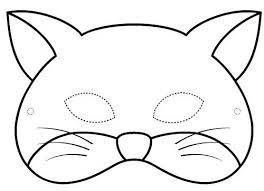 Patron Masque Carnaval Masque Chat Chat A Colorier Coloriage Halloween A Imprimer