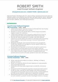 Software engineers are in high demand, so there's no shortage of opportunities for people with the software engineers rely on specific programs, systems, and languages to perform their jobs, so. Principal Software Engineer Resume Samples Qwikresume