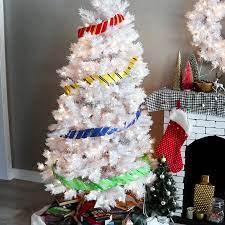 Hogwarts House Ribbon Garland For Christmas Tree Easy Handmade Harry Pott Harry Potter Christmas Ornaments Harry Potter Christmas Tree Harry Potter Christmas