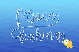 Archive of freely downloadable fonts. Gone Fishing A Fishing Line Font 661073 Themed Font Bundles