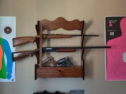 Diy gun rack using rubbermaid fast track panels panels. American Furniture Classics 4 Gun Wall Rack Walmart Com Walmart Com