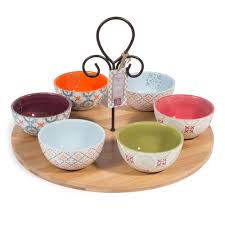 Plateau Aperitif 6 Coupelles En Faience Constantine Maisons Du Monde Vajillas Bandejas Tazones Decorativos