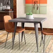 An elegant set of dining room furniture, consisting of a rectangular dining table made out of dark walnut wood with a set of six matching dining chairs delighting with its cherry finish, this square dining table for 6 features a trestle base, including one extension leaf. Square Kitchen Dining Tables You Ll Love In 2021 Wayfair