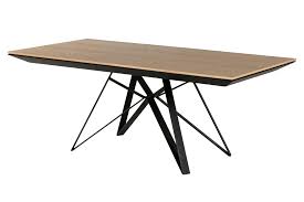 Salon, salle à manger, cuisine, salle de bain, chambre, bureau. Table De Salle A Manger Extensible En Bois Et Metal Hellin