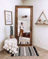 55 ways to use ikea besta units in home décor. Mirror Wood Mirror Full Length Mirror Bedroom Master Bedroom Boho Farmhouse Bedroom Fullbedroomfurn Master Bedrooms Decor Bedroom Door Design Home Decor