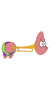 Patrick Star Stuck In Trombone Sticker In 2021 Stickers Patrick Star Spongebob