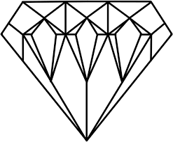 This coloring sheet features the gemstone with 'diamond' written on it. Diamonds Coloring Pages Coloring Home