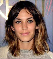 Medium Dark Brown Hair With Blonde Underneath Dip Dye Hair Alexa Chung Hair Short Ombre Hair