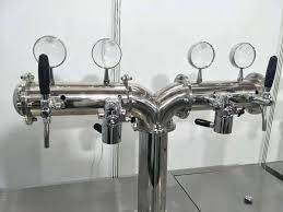 Beer Dispenser Keg Beer Cooler Refrigerator With 4 Tap Towers Manufacturer Zxf Wemac Beer Equipment