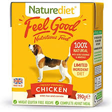 Keeping your dog healthy starts with feeding them a good diet. Naturediet Feel Good Wet Dog Food Natural And Nutritionally Balanced Chicken 390g Pack Of 18 Amazon Co Uk Pet Supplies