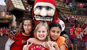 While the team's primary mascot, the pirate parrot, wore an elaborate costume with a prosthetic head and molded frame. Cgo Test Site Sports