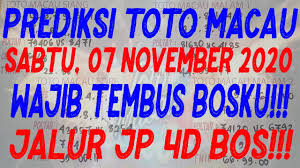 Tarikan Rumusan Togel Totomacau Sabtu 07 November 2020 Rumus Toto Macau Jitu Youtube