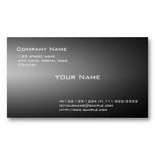 Black And White Business Card Template Plain Black And White Business Card Zazzle Com White Business Card Elegant Business Cards Plain Black