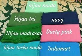 Macam Macam Warna Hijau Jilbab Hijab Casual