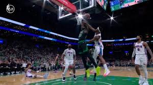 Brown drops Oubre Jr. and finds Queta for and-1 dunk