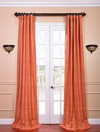 Grommet top curtains designs ideas 2012 pictures. Terracotta Raw Silk Curtain All Curtains And Drapes High Quality Products At Low Price