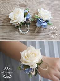 Rustic Corsage White Green Corsage Pinecone Ivory Rose Corsage Wedding Diy Wrist Corsage Wedding Prom Flowers Corsage