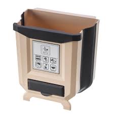 Hanging Kitchen Trash Can Collapsible Mini Hanging Garbage Can For Cabinet Foldable Waste Bin For Car Bedroom Bathroom The best collapsible trash can for camping makes cleaning up a breeze. cafago com