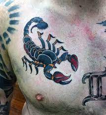 60 Traditional Scorpion Tattoo Designs For Men Old School Ideas Traditional Tattoo Tattoo Designs Men Scorpion Tattoo