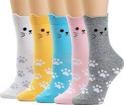 Women S Cat Socks Crew Casual Cotton Animal Socks Novelty Cute Gifts Clothing Funny Childrens Gifts Christmas Gift No Women Crew Socks Casual Socks Socks Women