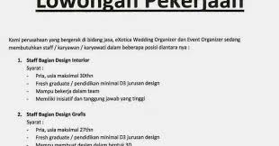 Check spelling or type a new query. Lowongan Kerja Event Organizer Like And Share