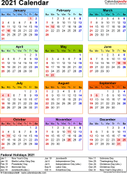 Looking for a printable calendar? 2021 Calendar Free Printable Word Templates Calendarpedia