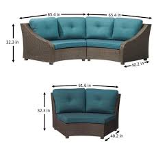 Hampton bay torquay wicker outdoor side. Reviews For Hampton Bay Torquay Wicker Outdoor Sofa Ends With Charleston Cushions Frs60557ab St The Home Depot