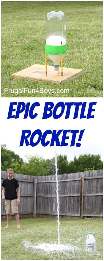 This EPIC Bottle Rocket Flew Higher Than our Two Story House! - Frugal Fun  For Boys and Girls