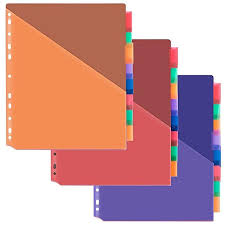 Avery templates for microsoft® word download a template for easy formatting and printing. Makhistory Plastic 8 Tab Binder Dividers With Two Pockets 3 Sets Insertable Tab Dividers For 3 Ring Binder Multi Color Binder Dividers Ring Binder Binder