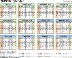 remarkable fiscal year calendar 2020 printable calendar template excel calendar printable calendar template