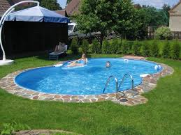 Above Ground Pool 30 Feet Abovegroundpool Small Backyard Landscaping Backyard Pool Backyard Pool Landscaping