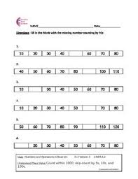 2 Nbt A 2 Second Grade Common Core Math Worksheets 2 Nbt 2 Common Core Math Worksheets Common Core Math Common Core