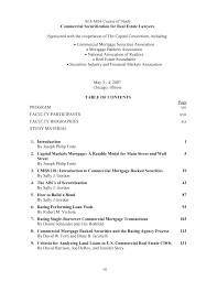 ALI-ABA Course of Study Commercial Securitization for Real Estate Lawyers  Sponsored with the cooperation of The Capital Consorti