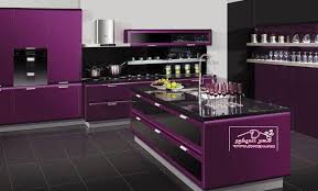 صور مطابخ الوميتال موف Kitchens Alumital In Purple قصر الديكور Best Kitchen Designs Kitchen Design Black Kitchen Decor