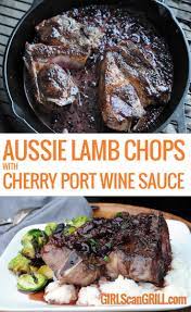 Aussie Lamb Shoulder Chops With Cherry Port Wine Sauce Recipe Wine Sauce Lamb Shoulder Chops Lamb Recipes
