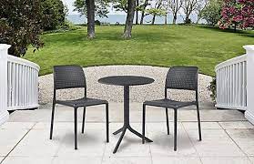Nardi Bora Bistrot 3 Piece Bistro Set Anthracite The Home Depot Canada Outdoor Furniture At Home Furniture Store Outdoor Furniture Sets