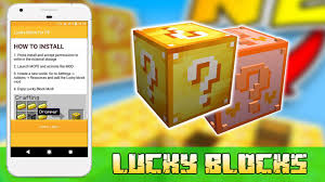 Installing · install the lucky block mod and run minecraft at least once. Lucky Blocks Mod For Pocket Edition For Android Apk Download