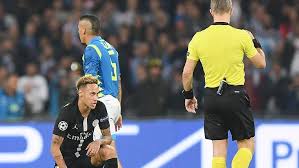 The use of symbols and metaphors… Neymar Jr Burst Against Bjorn Kuipers The Referee Of The Naples Psg