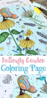 / 10+ beautiful butterfly coloring pages. Butterfly Garden Butterfly Coloring Page For Adults Arts And Crackers