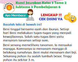 Kunci jawaban soal tema 1 kelas 3 sd mi halaman 152 dan 153, subtema 4 pertumbuhan dan perkembangan tumbuhan tepatnya pada materi pembelajaran 1 di buku tematik siswa. Lengkap Kunci Jawaban Kelas 3 Tema 2 Subtema 3 Pembelajaran 6 Simple News Kunci Jawaban Lengkap Terbaru