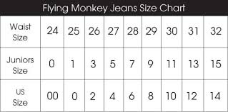 Silver Jeans Juniors Size Chart The Best Style Jeans