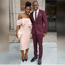 Double Slay Show Off Your Guest Style Like Fotosbyfola Did With His Gorgeous Date Groominspiratio Photoshoot Outfits Couple Outfits Matching Couple Outfits