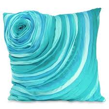 Aqua Pillow Turkuaz Yastiklar Ve Cicek