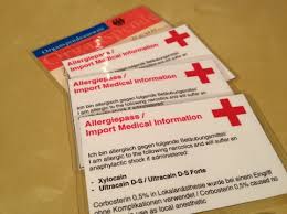 Der marcumarausweis wird meistens von pharmafirmen ausgegeben. Internationaler Allergiepass Silencers Blog