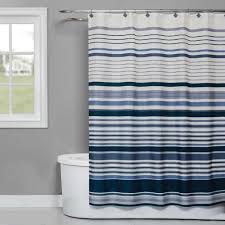 Saturday Knight Limited Cubes Stripe Polyester Blue Patterned Shower Curtain Lowes Com In 2020 Striped Shower Curtains Fabric Shower Curtains Patterned Shower Curtain