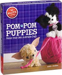Make your own adorable dogs. Amazon Com Klutz Pom Pom Puppies Craft Kit Chorba April Toys Games