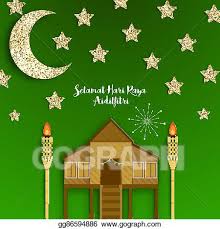 After seeing the moon last night in malaysia, today the festival of hari raya aidilfitri or hari raya puasa will be celebrated with great pomp.people have shopped for the festival and have already made the sweet dishes. Vector Stock Selamat Hari Raya Aidilfitri Vector Design Clipart Illustration Gg86594886 Gograph